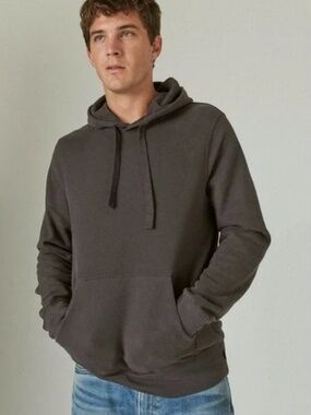 Lucky Brand Men's Sueded French Terry Pullover Hoodie - NWT Size L